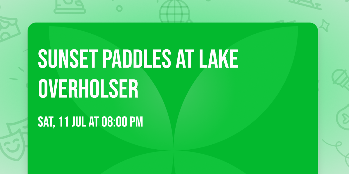 Sunset Paddles at Lake Overholser