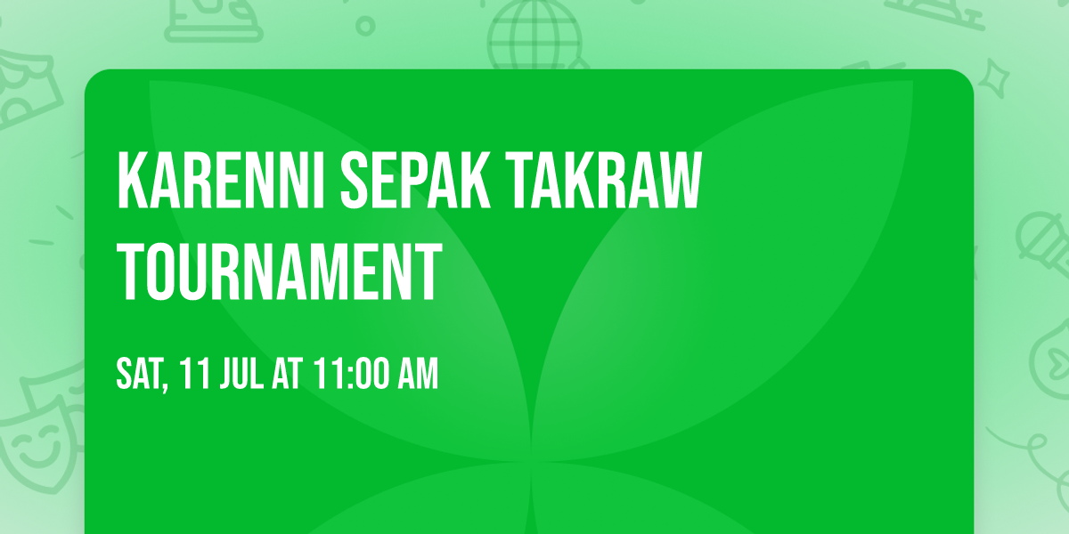 Karenni Sepak Takraw Tournament 