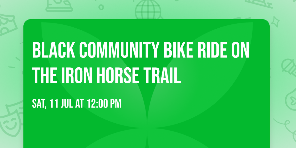 Black Community Bike Ride on the Iron Horse Trail