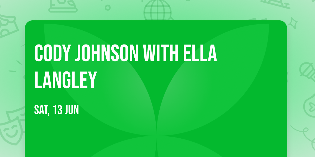 Cody Johnson with Ella Langley