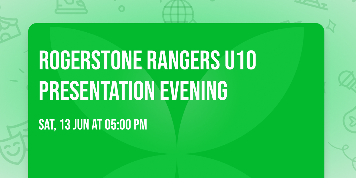 Rogerstone Rangers U10 Presentation Evening