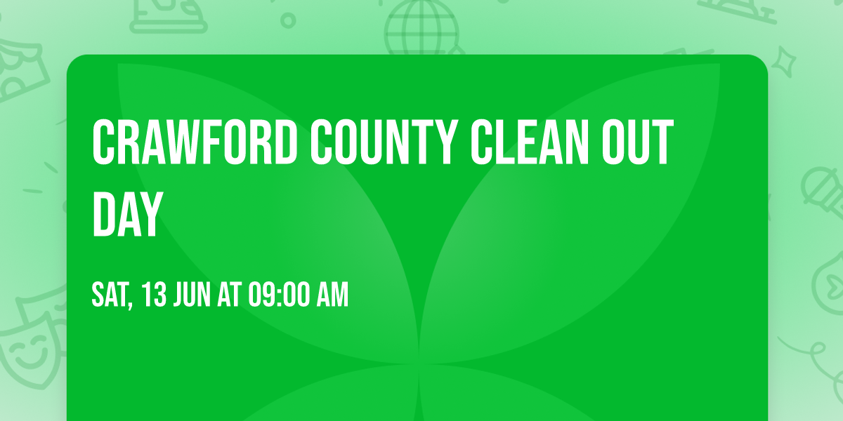Crawford County Clean Out Day