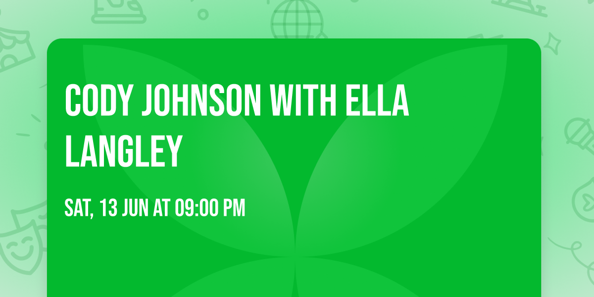 Cody Johnson with Ella Langley