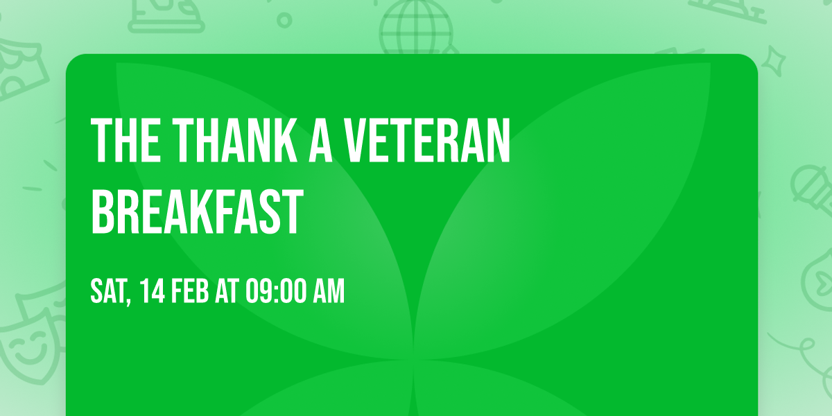 The Thank A Veteran Breakfast