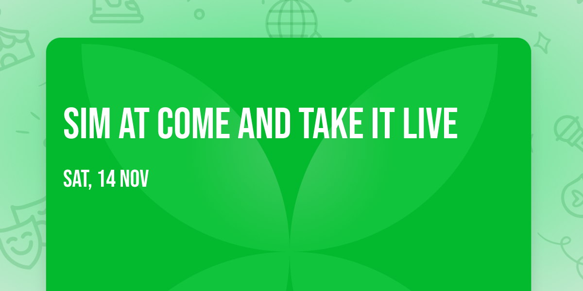 SiM at Come and Take It Live