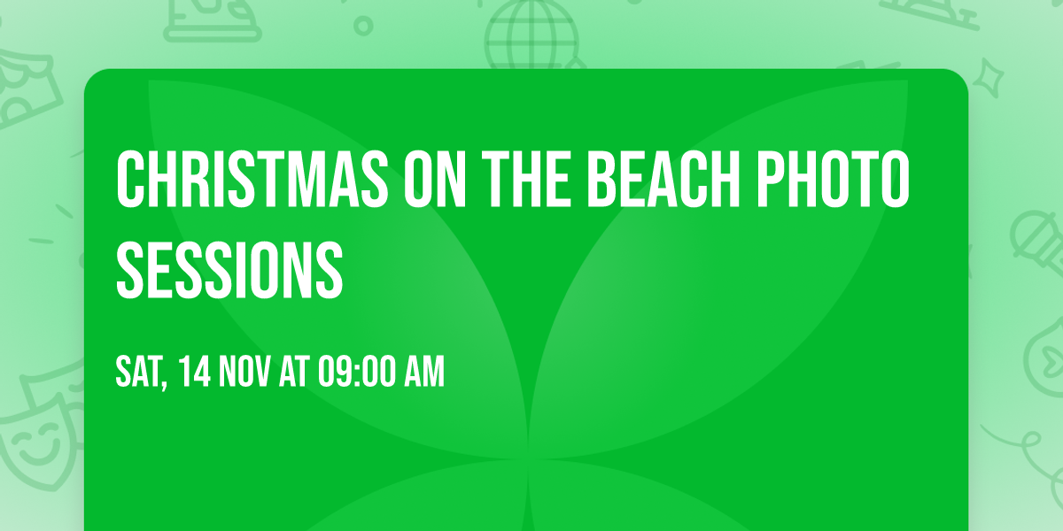 Christmas on the Beach Photo Sessions 
