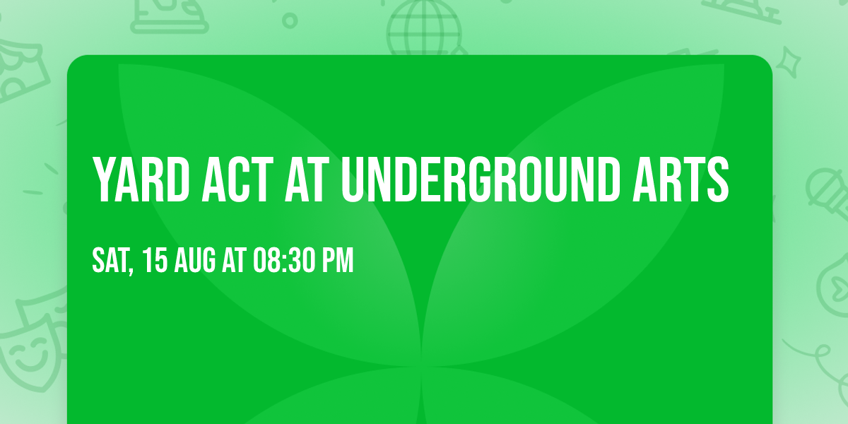 Yard Act at Underground Arts