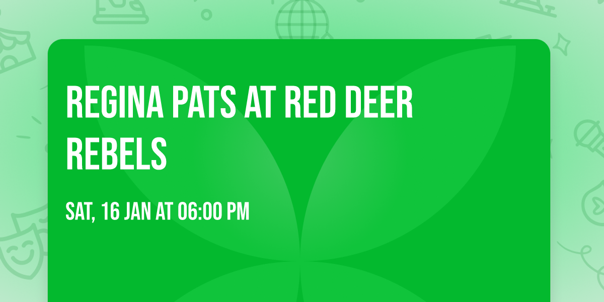 Regina Pats at Red Deer Rebels