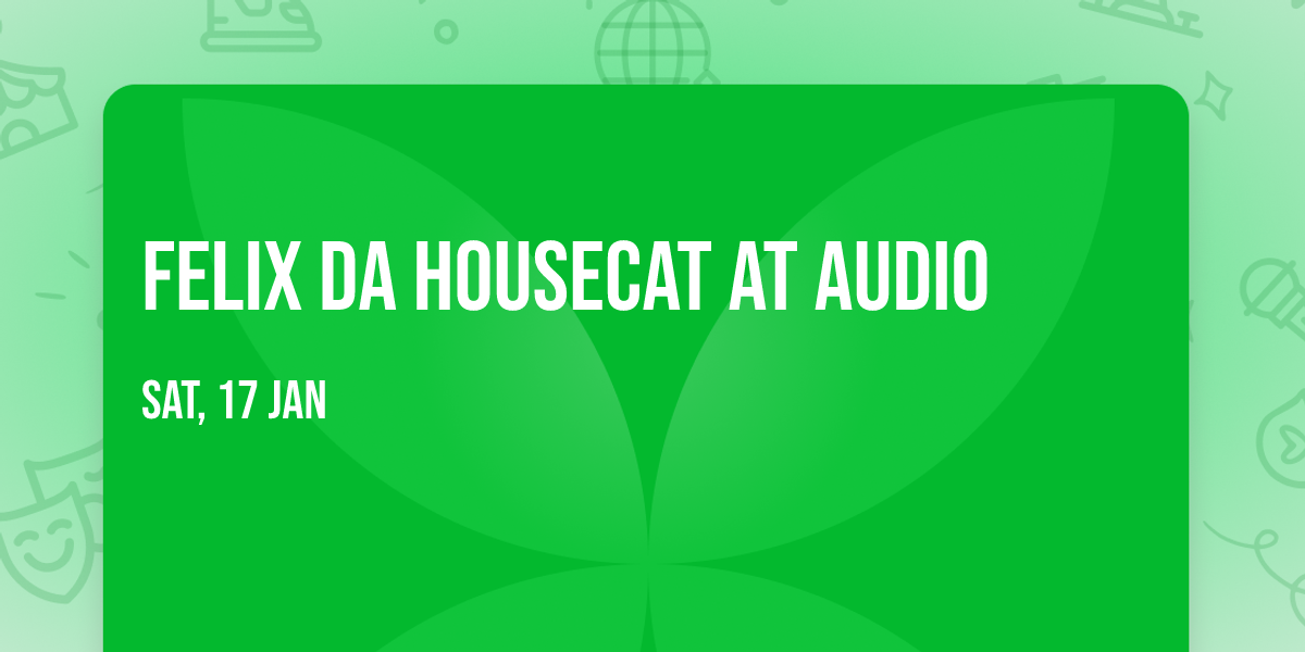 Felix da Housecat at Audio