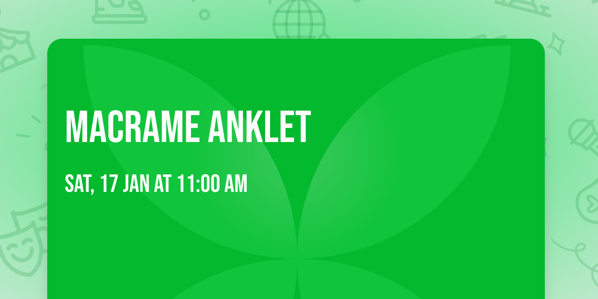Macrame Anklet