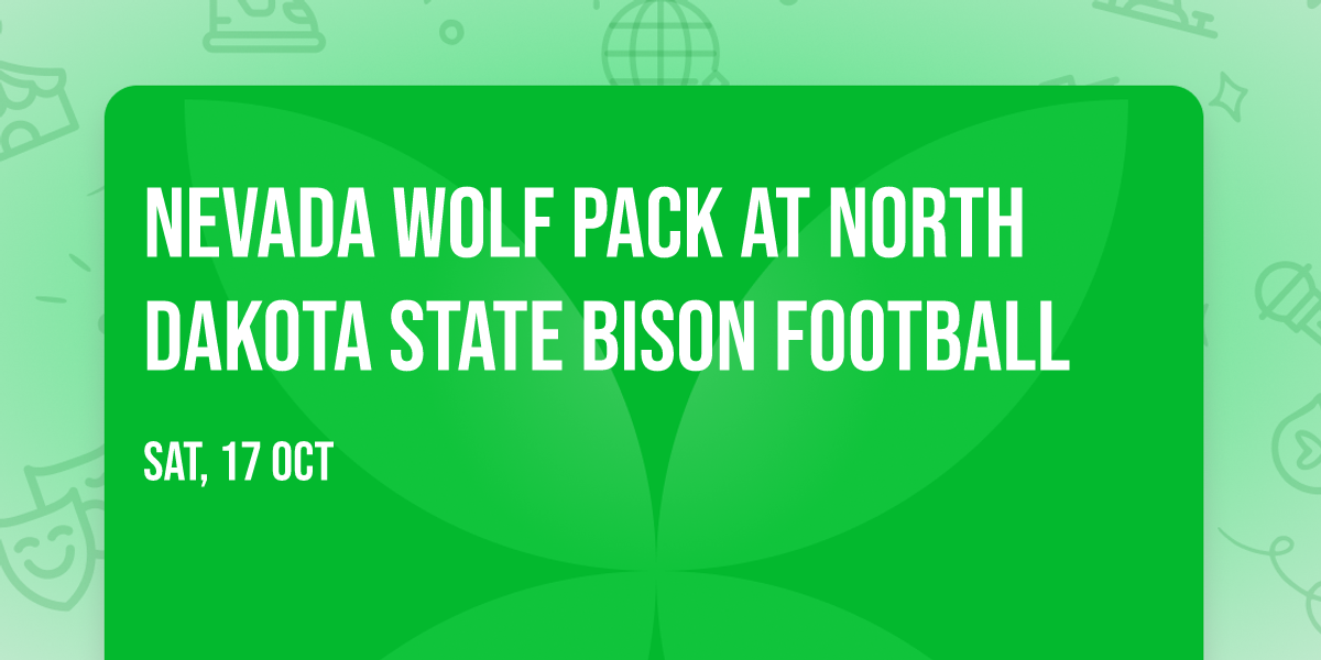 Nevada Wolf Pack at North Dakota State Bison Football