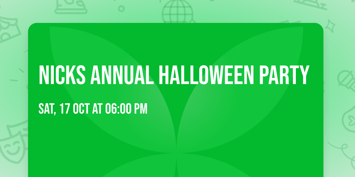 nicks annual halloween party 