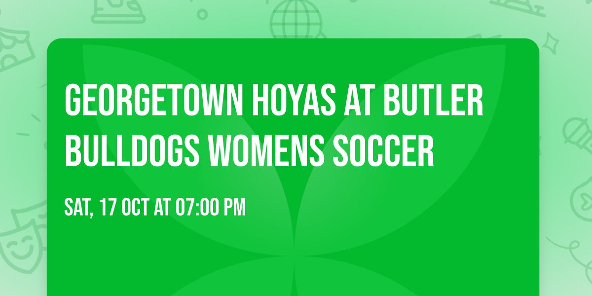 Georgetown Hoyas at Butler Bulldogs Womens Soccer