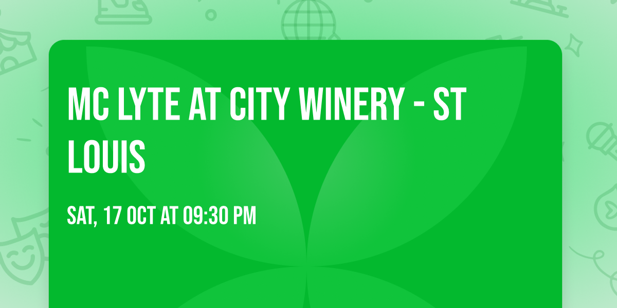 MC Lyte at City Winery - St Louis