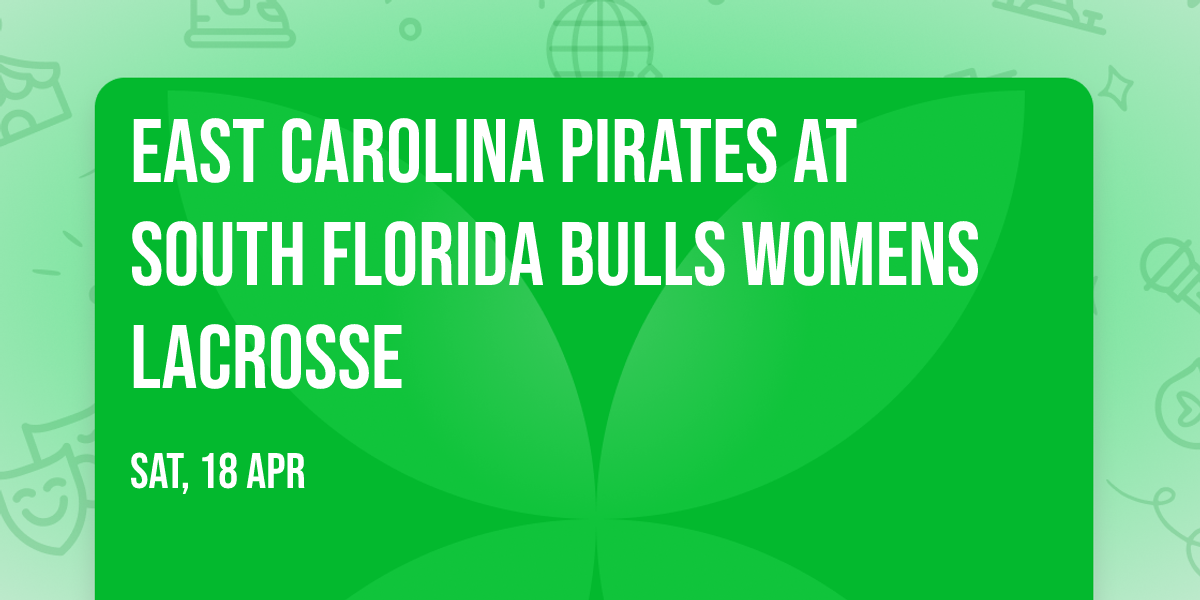 East Carolina Pirates at South Florida Bulls Womens Lacrosse