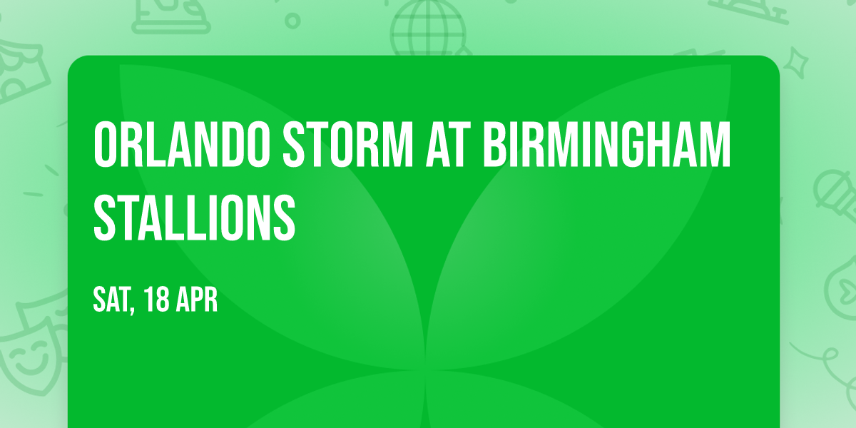 Orlando Storm at Birmingham Stallions