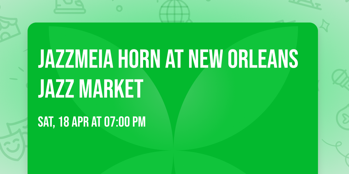 Jazzmeia Horn at New Orleans Jazz Market