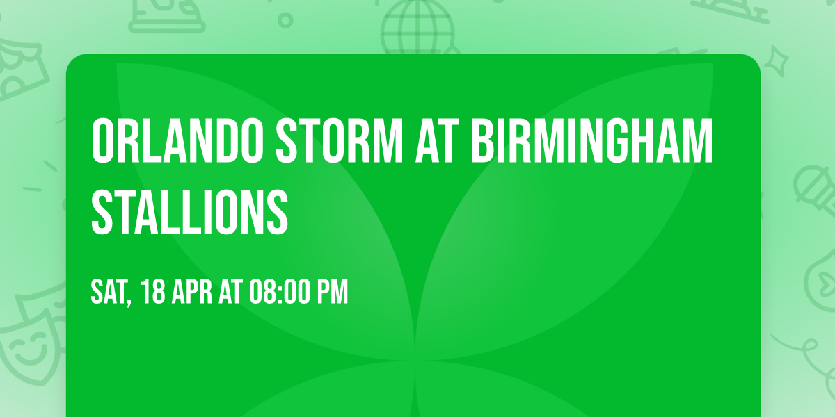 Orlando Storm at Birmingham Stallions
