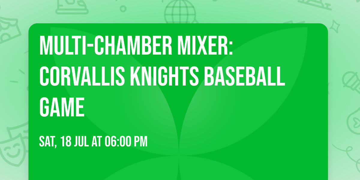 Multi-Chamber Mixer: Corvallis Knights Baseball Game