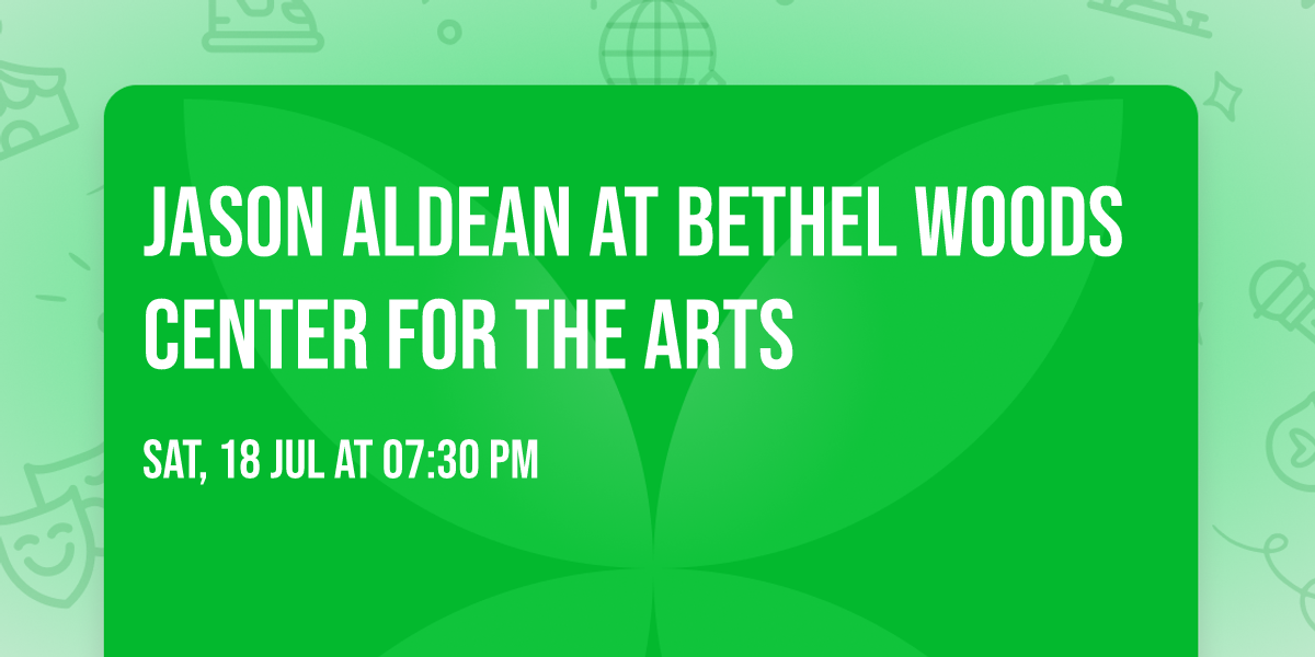 Jason Aldean at Bethel Woods Center For The Arts