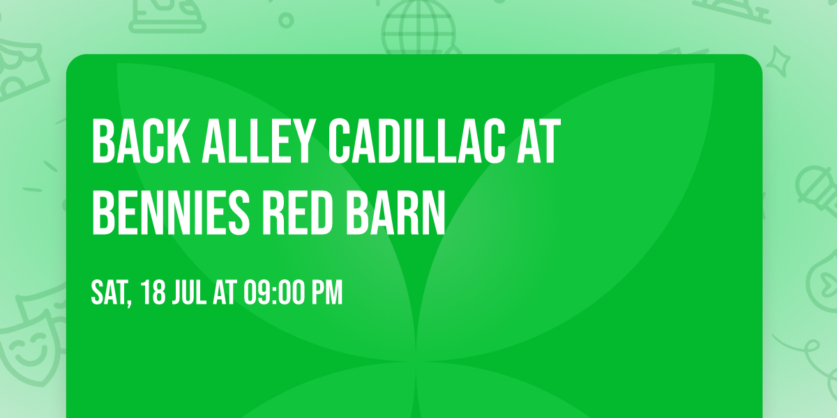 Back Alley Cadillac at Bennies Red Barn