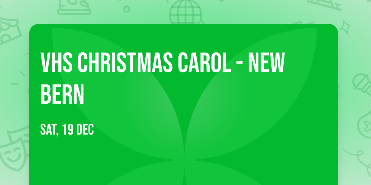 VHS Christmas Carol - New Bern