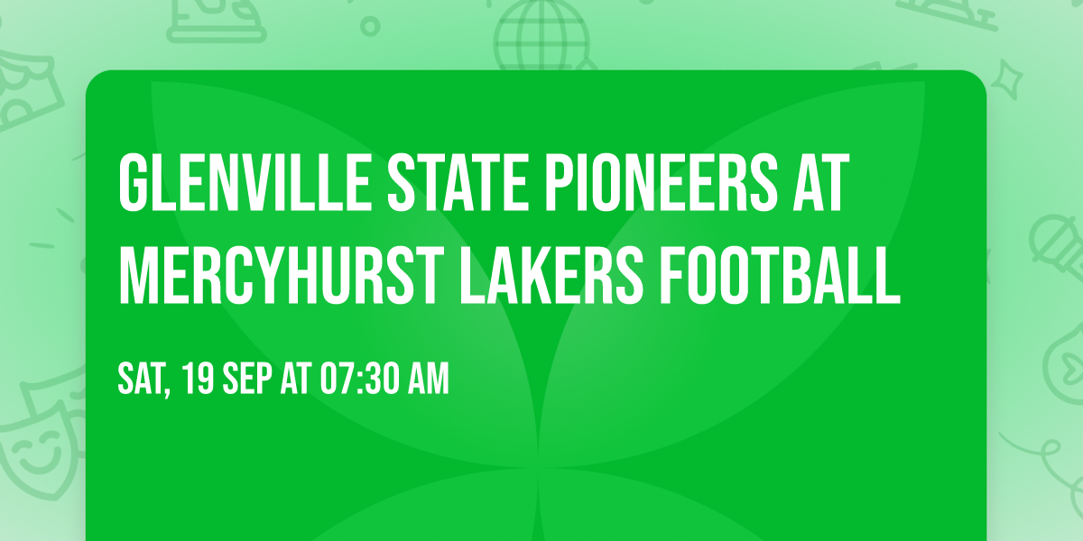 Glenville State Pioneers at Mercyhurst Lakers Football