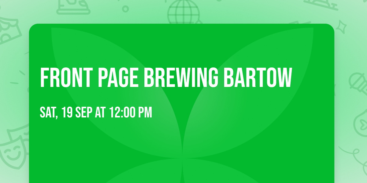 Front Page Brewing Bartow