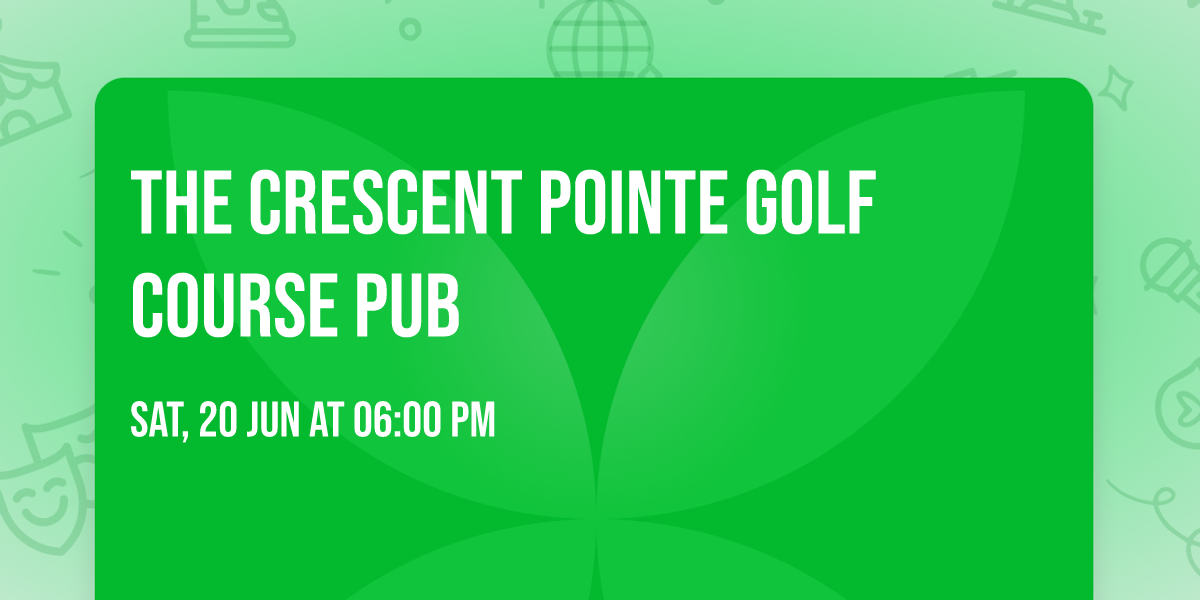 The Crescent Pointe Golf Course Pub