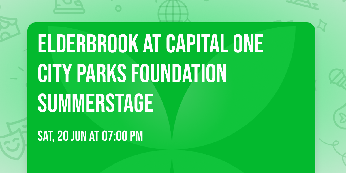 Elderbrook at Capital One City Parks Foundation SummerStage