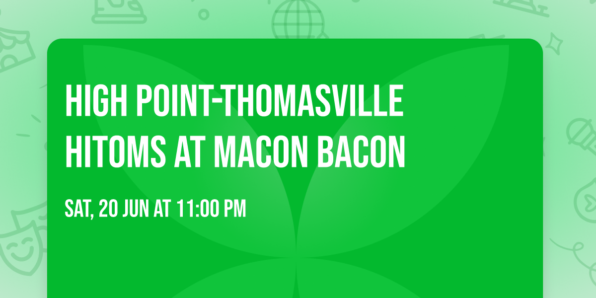 High Point-Thomasville HiToms at Macon Bacon