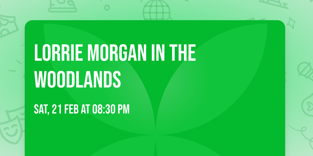 Lorrie Morgan in The Woodlands