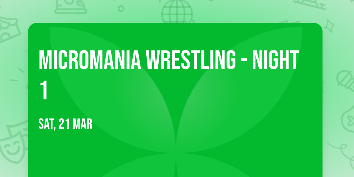 MicroMania Wrestling - Night 1