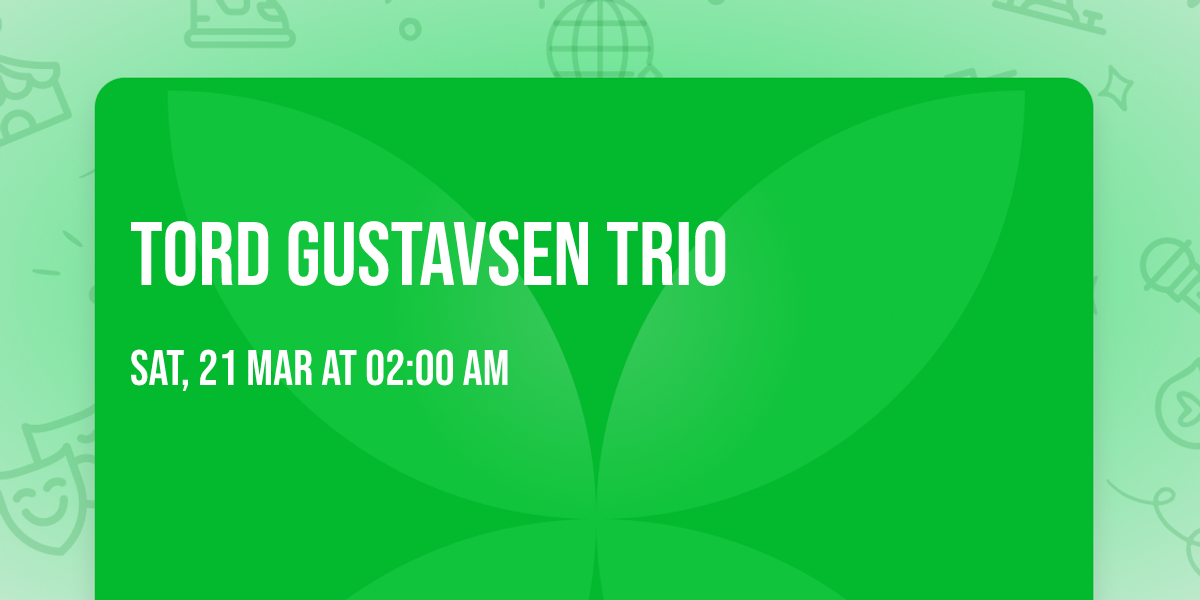 Tord Gustavsen Trio