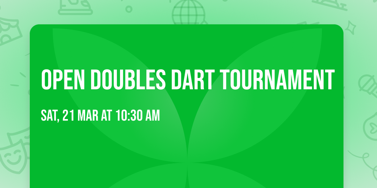 Open Doubles Dart Tournament