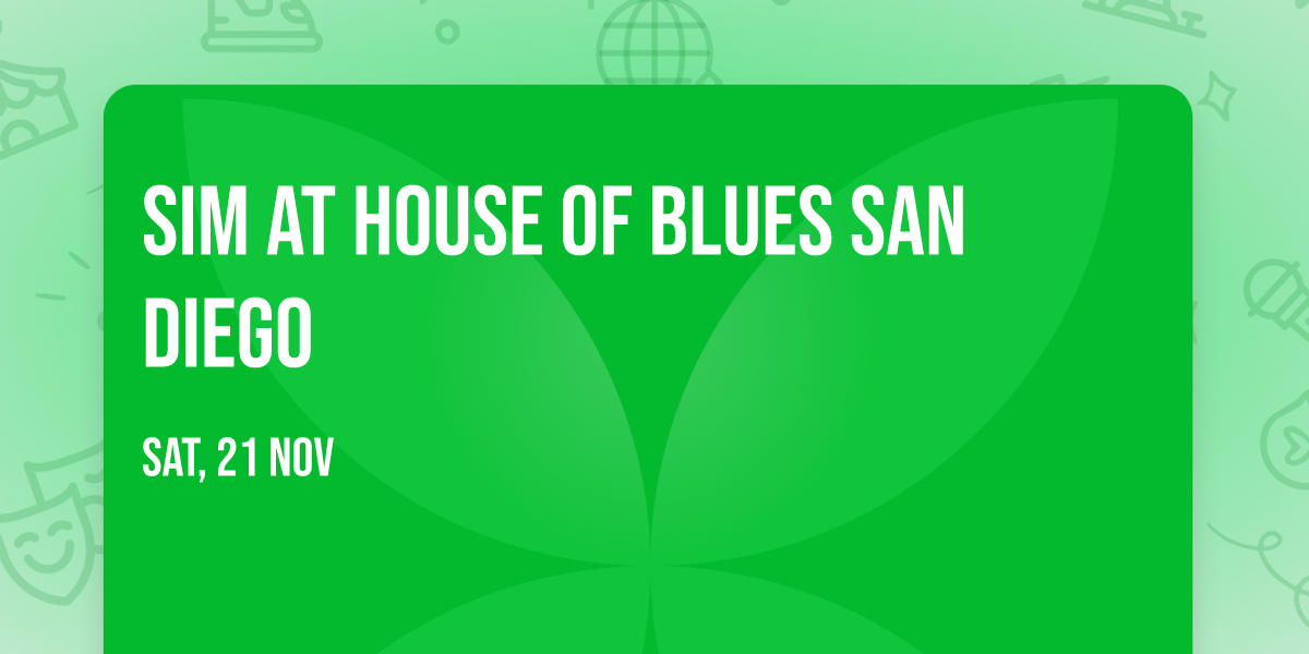 SiM at House of Blues San Diego