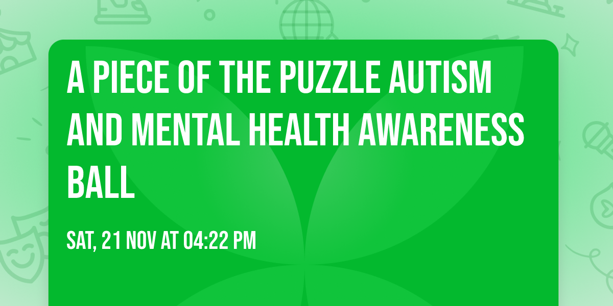 A Piece Of The Puzzle autism and mental health awareness ball