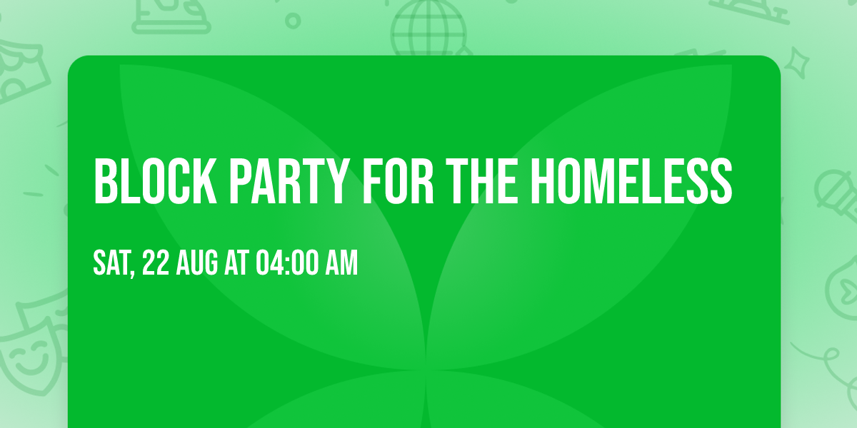 Block Party for the Homeless