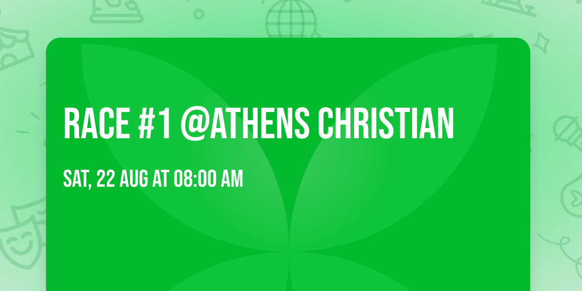 Race #1 @Athens Christian