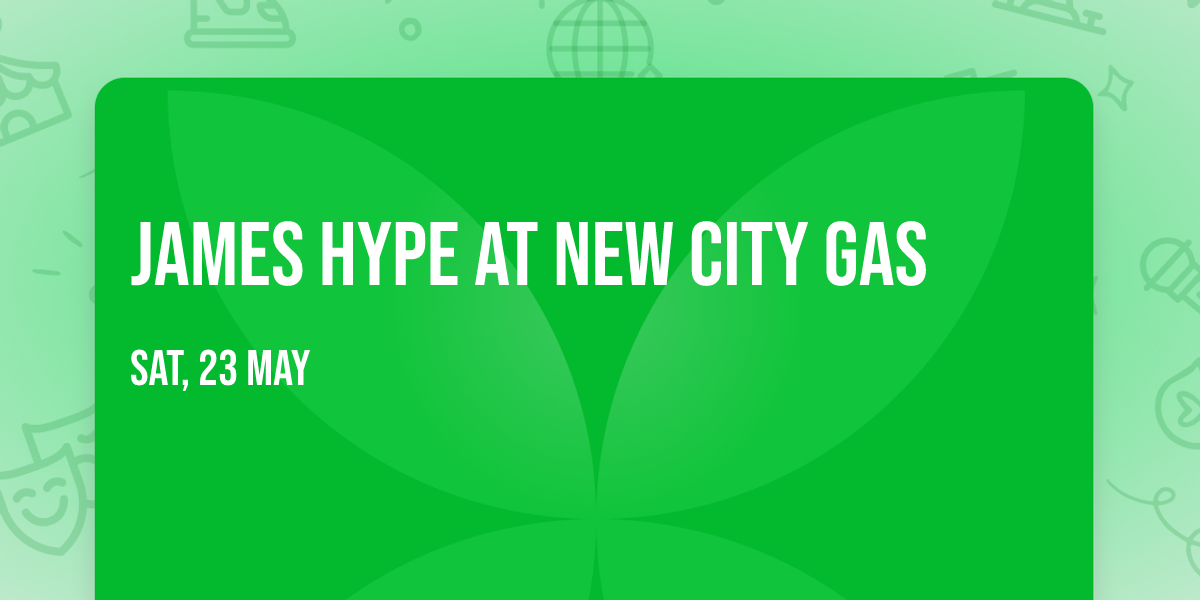 James Hype at New City Gas