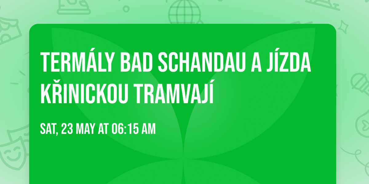 Term\u00e1ly Bad Schandau a j\u00edzda K\u0159inickou tramvaj\u00ed
