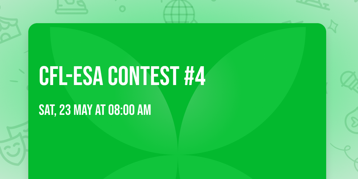 CFL-ESA Contest #4