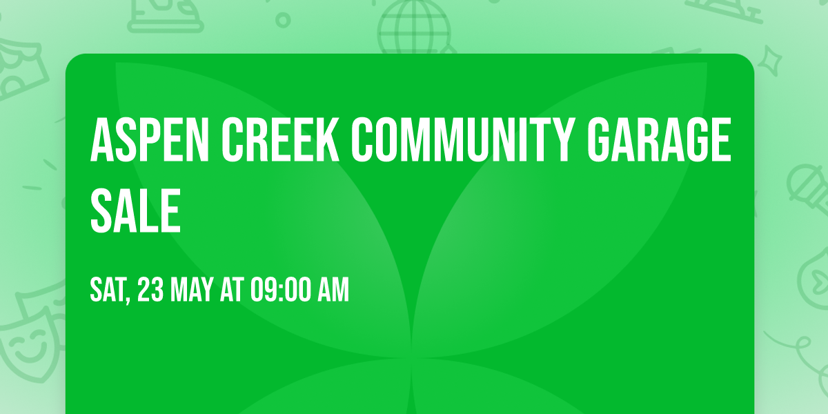 Aspen Creek Community Garage Sale