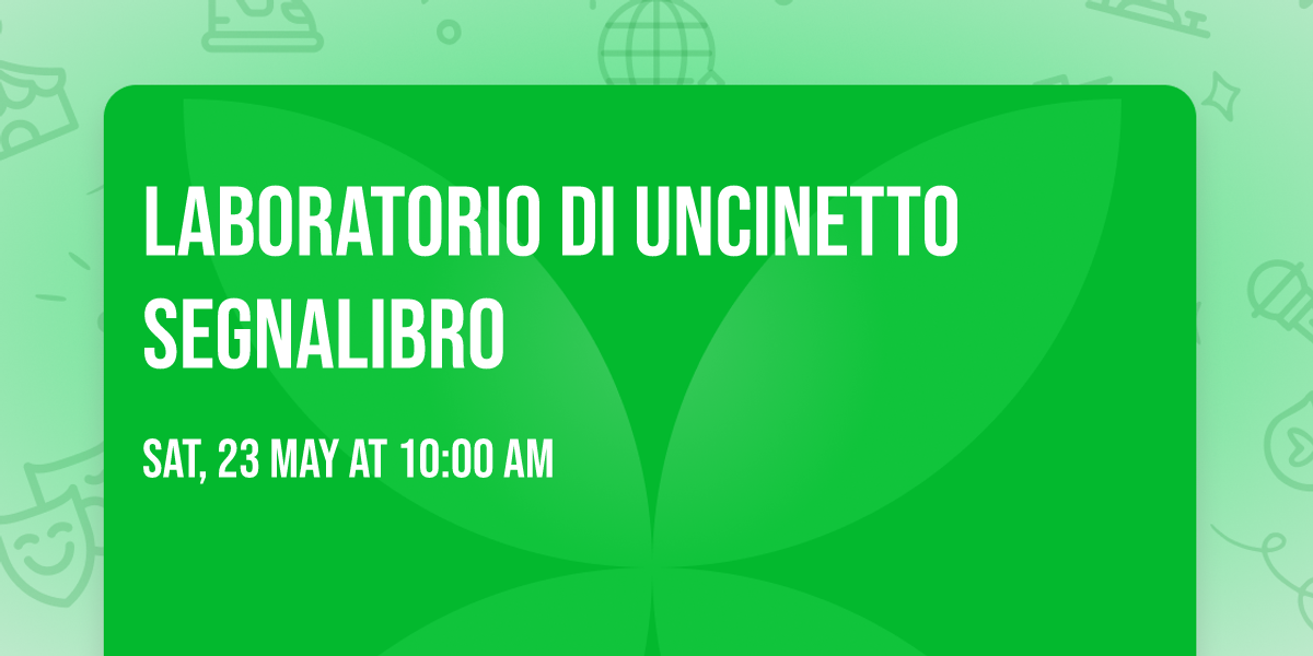 LABORATORIO DI UNCINETTO Segnalibro 
