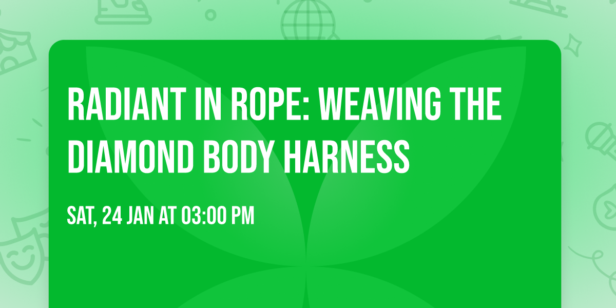 Radiant in Rope: Weaving the Diamond Body Harness