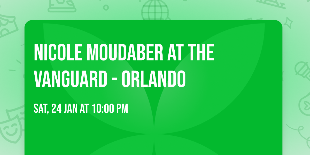 Nicole Moudaber at The Vanguard - Orlando