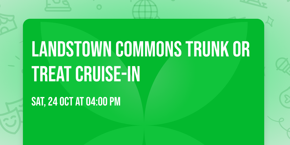 Landstown Commons Trunk or Treat Cruise-In