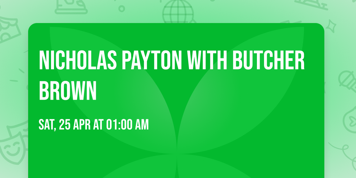 Nicholas Payton with Butcher Brown