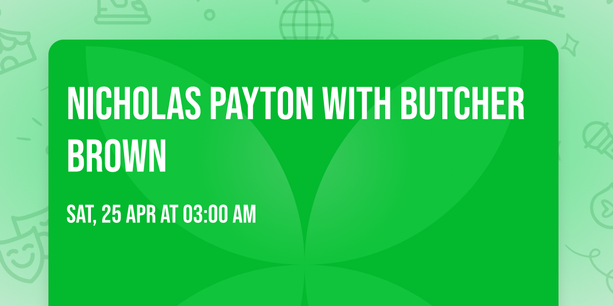 Nicholas Payton with Butcher Brown