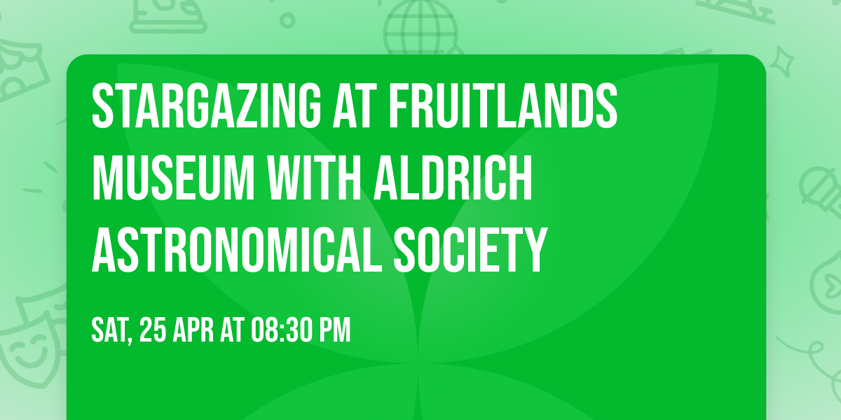 Stargazing at Fruitlands Museum with Aldrich Astronomical Society